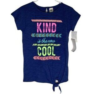 OshKosh Bgosh Girls 4 5 Blue Graphic Tee Kind Is New Cool Short Sleeve T Shirt